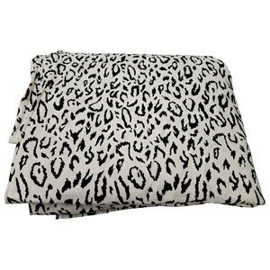 Leopard Print Fabric Black on Light Tan 6 yards Felt Raised Leopard print Soft